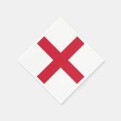 Patriottische papieren servetten met Engelse vlag (Hoek)