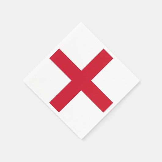 Patriottische papieren servetten met Engelse vlag (Hoek)
