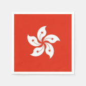 Patriottische papieren servetten met Hong Kong vla (Voorkant)