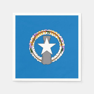 Patriottische papieren servetten met Noordelijke M