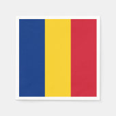 Patriottische papieren servetten met Roemeense vla (Voorkant)