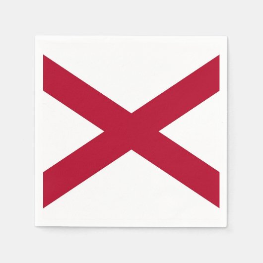 Patriottische papieren servetten met vlag van Alab (Voorkant)