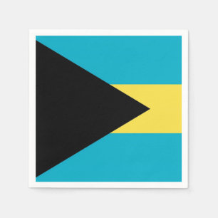 Patriottische papieren servetten met vlag van Baha