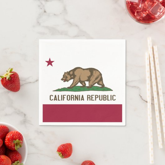 Patriottische papieren servetten met vlag van Cali (Insitu)