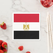 Patriottische papieren servetten met vlag van Egyp (Insitu)