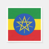 Patriottische papieren servetten met vlag van Ethi (Voorkant)