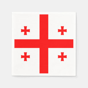 Patriottische papieren servetten met vlag van Geor