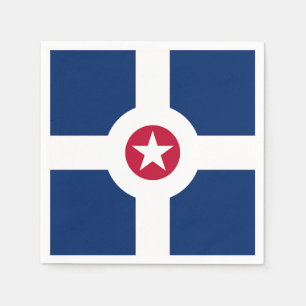 Patriottische papieren servetten met vlag van Indi