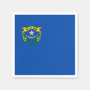 Patriottische papieren servetten met vlag van Neva