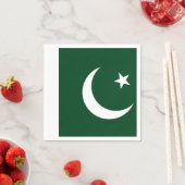 Patriottische papieren servetten met vlag van Paki (Insitu)