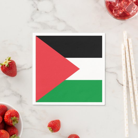 Patriottische papieren servetten met vlag van Pale (Insitu)