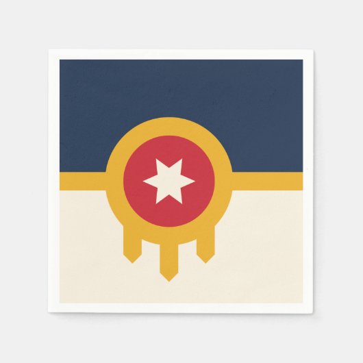 Patriottische papieren servetten met vlag van Tuls (Voorkant)