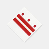 Patriottische papieren servetten met Washington DC (Hoek)