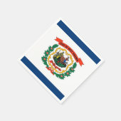 Patriottische papieren servetten met West Virginia (Hoek)