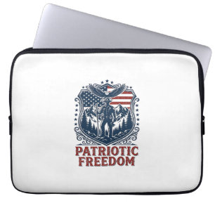 Patriottische Park Ranger Vector Grafische T-shirt Laptop Sleeve