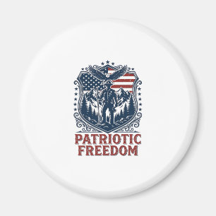 Patriottische Park Ranger Vector Graphic T-shirt_1 Magneet