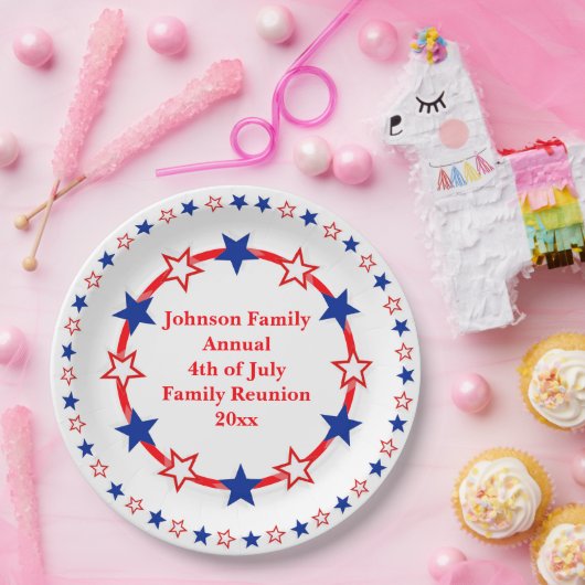  patriottische partij papieren bordje (Feest)