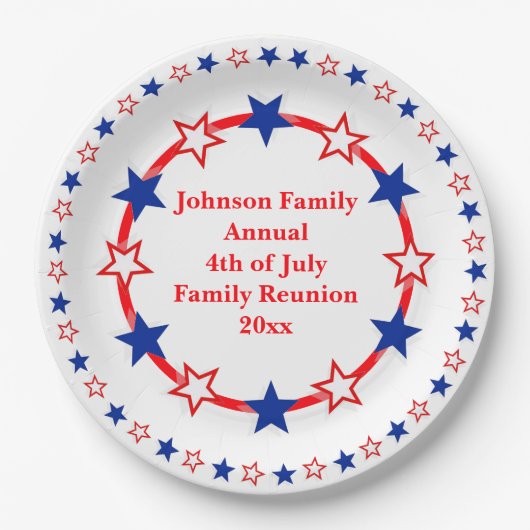  patriottische partij papieren bordje (Voorkant)