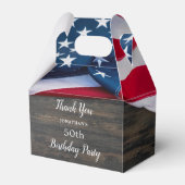 Patriottische partij van de Amerikaanse vlag Bedankdoosjes (Voorkant Zijde)