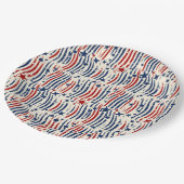 patriottische partij vibes papieren bordje (Gekanteld)