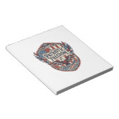 Patriottische Patchwork Kunstenaar Notitieblok (Schuin)