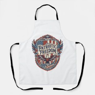 Patriottische Patchwork Kunstenaar Schort