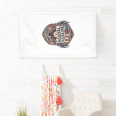Patriottische Patchwork Kunstenaar Spandoek (Insitu)