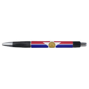 Patriottische Pen met vlag van Dallas, Verenigde S