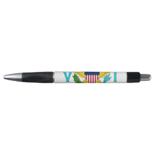 Patriottische pen met vlag van de Maagdeneilanden,