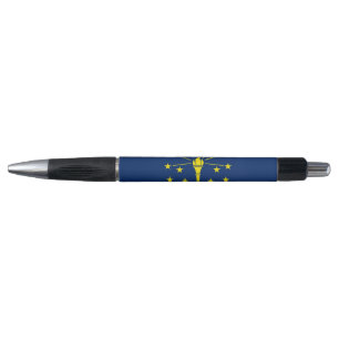 Patriottische Pen met vlag van de staat Indiana, V