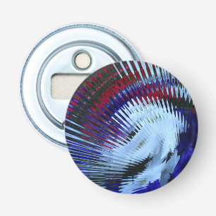Patriottische Petunia Blow Out-Round Bottle Open Button Flesopener