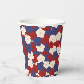 Patriottische Petunia's Papieren Bekers