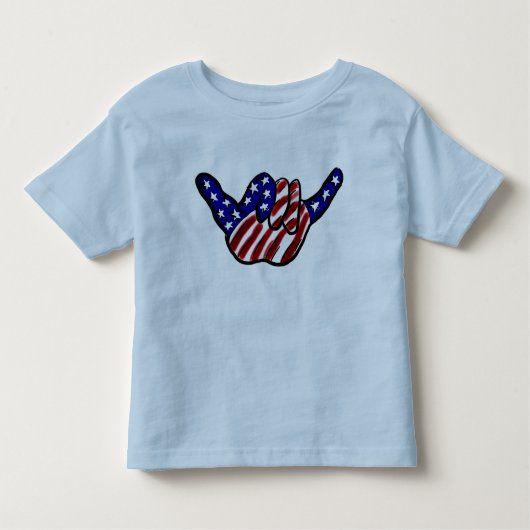 Patriottische peuter hangt los shirt (Voorkant)