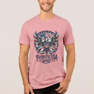 Patriottische Phoenix Hybride Patriottisch Dier Hy Tri-Blend Shirt