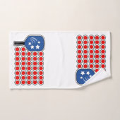 Patriottische Pickleball Rood Wit Blauw Amerikaans Handdoek (Handdoek)