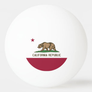 Patriottische ping pong bal met vlag van Californi Pingpongballen