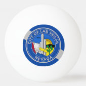 Patriottische ping pong bal met vlag van Las Vegas Pingpongballen (Achterkant)