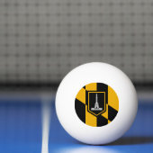 Patriottische pingpongbal met vlag van Baltimore Pingpongballen (Net)