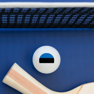 Patriottische pingpongbal met vlag van Estland Pingpongballen