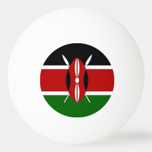 Patriottische pingpongbal met vlag van Kenia Pingpongballen