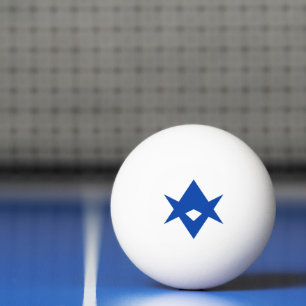Patriottische pingpongbal met vlag van Toyota City Pingpongballen