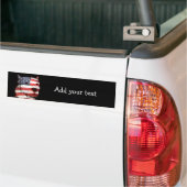 Patriottische pitbull bumpersticker (Op Truck)