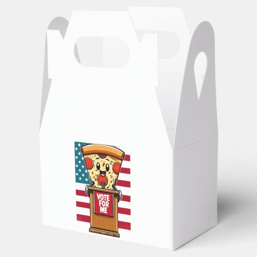 Patriottische pizza stem op mij bedankdoosjes (Geopend)