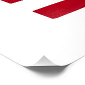 Patriottische pizza stem op mij perfect poster (Hoek)