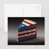 Patriottische plak cake! briefkaart (Voorkant / Achterkant)