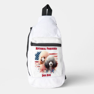 Patriottische Poedels Prance van oude glorie Sling Bag