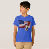 Patriottische Pointer Kinder T-Shirt (Voorkant volledig)