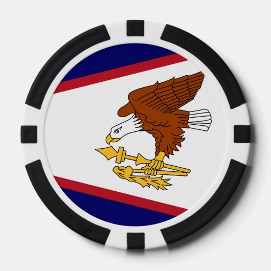 Patriottische poker chips met vlag van Amerikaans- (Voorkant)