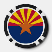Patriottische poker chips met vlag van Arizona (Achterkant)