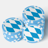 Patriottische poker chips met vlag van Beieren (Opstapeling)